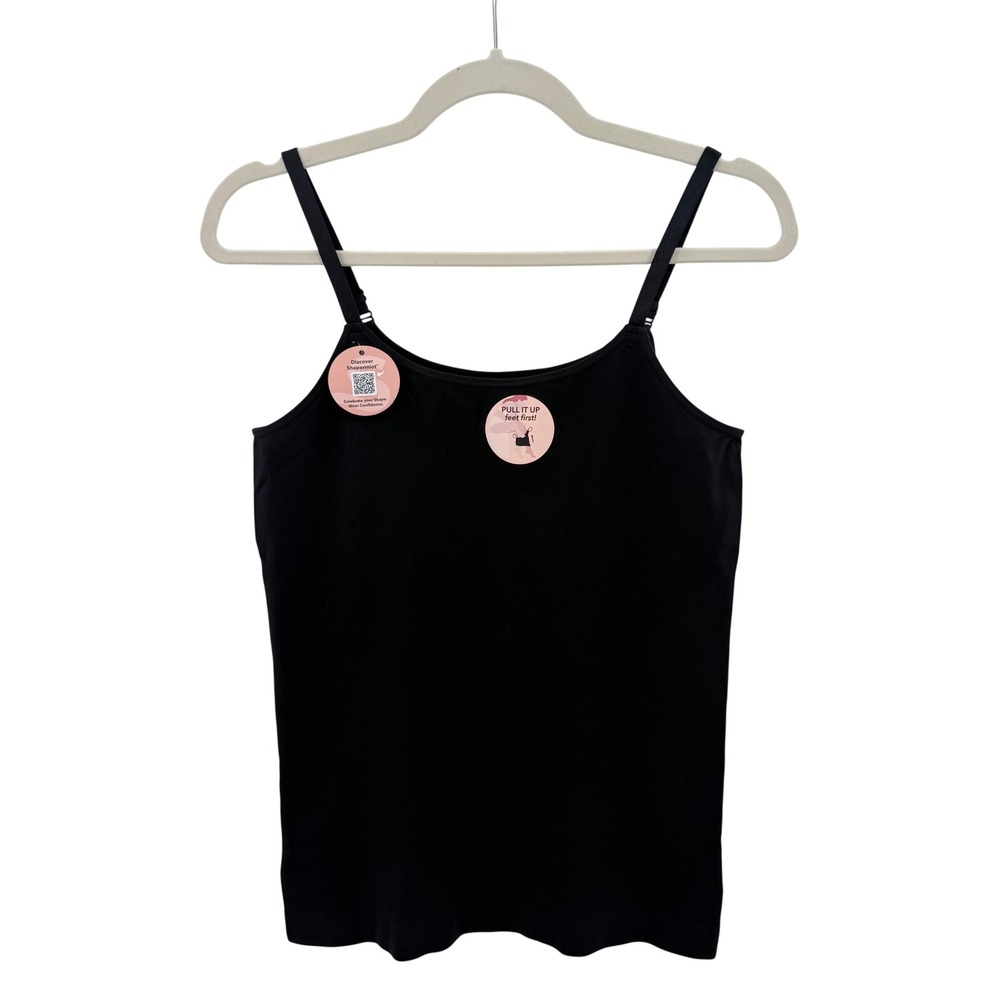 Shapermint‎ Essentials Black Shaping Camisole Adjustable Strap Tank Top 2XL NEW